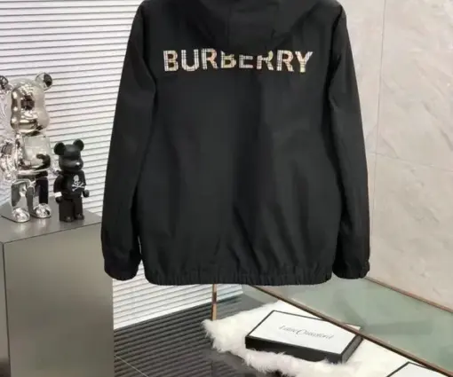 Alternative view of Burberry Archive Vintage Check Hooded Jacket – Luxury Technical Winter Coat Shell