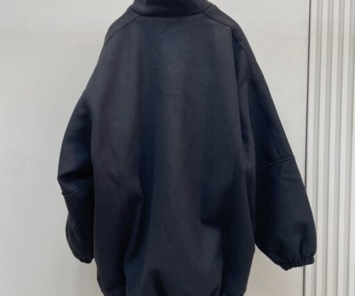 Alternative view of Balenciaga Track Jacket – Luxury Oversized Logo Tech-Jacket in Matte Black