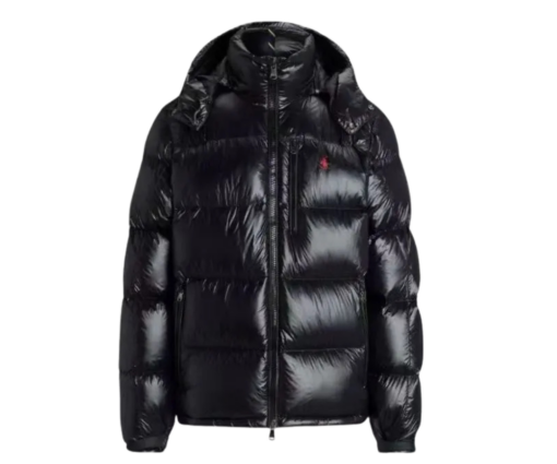 Ralph Lauren Down Jacket Glossy Black