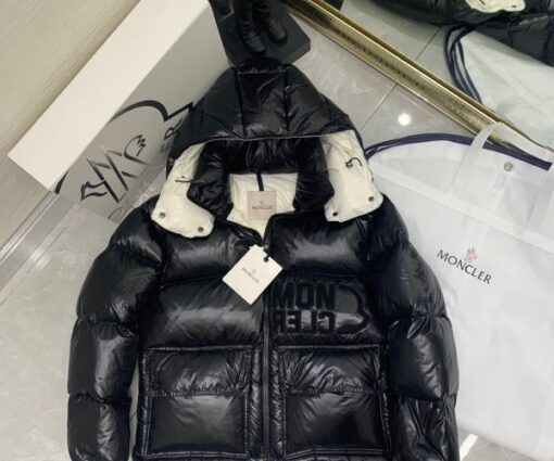 Alternative view of Moncler Abbaye Puffer Jacket - Black