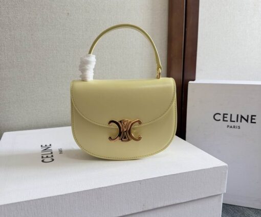 Celine Hand Bag Dark Tan