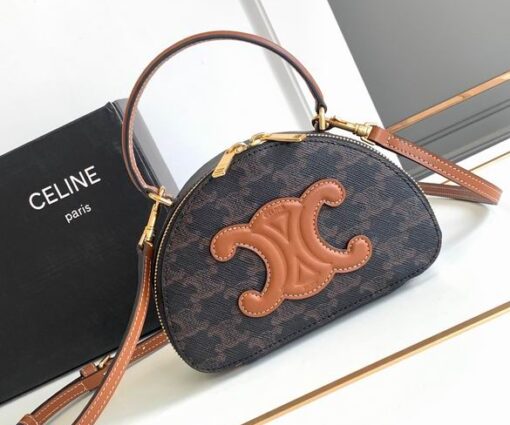 Celine Half-Moon Pack Bag Liver