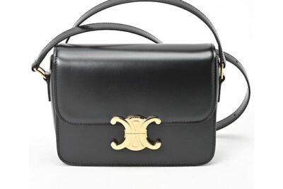 Celine Teen Triomphe Shoulder Bag Black