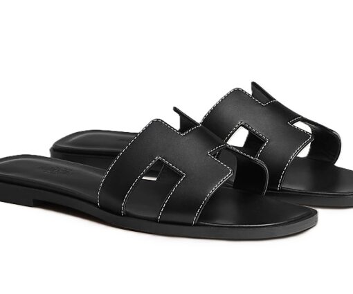 Hermes Sandal Oran Black
