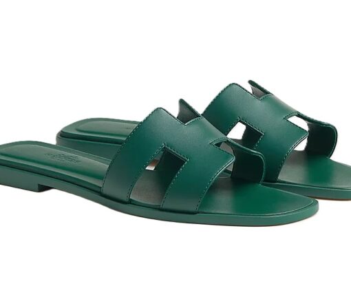 Hermes Sandal Oran Vert Viride