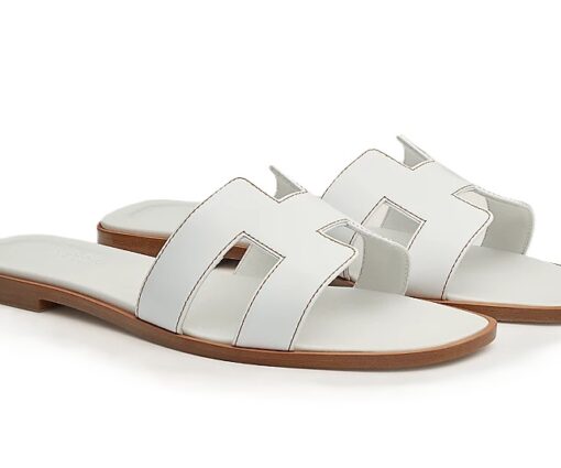 Hermes Sandal Oran White