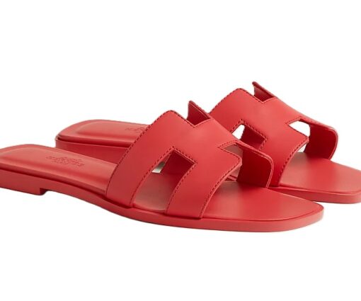 Hermes Sandal Oran Rose Vermillon