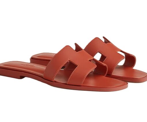 Hermes Sandal Oran Rouge De Turin