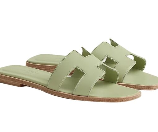 Hermes Sandal Oran Vert De Mer