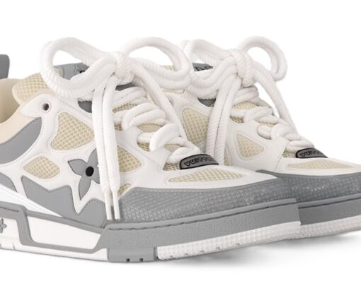 Alternative view of Skate Sneaker Gray White