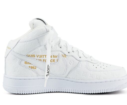 Alternative view of LV x Nike Air Force 1 Mid White