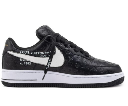 Alternative view of LV x Nike Air Force 1'07 LV8 Low Black White