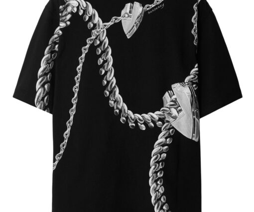 Alternative view of Burberry Shield cotton T-shirt black/grey