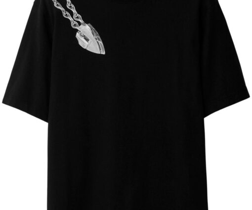 Burberry Shield cotton T-shirt black/grey