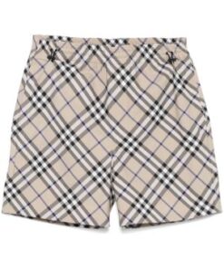 Burberry Check Archival Beige Shorts
