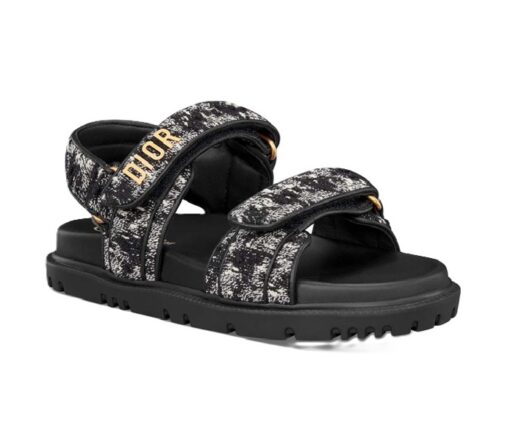 Dior Dioract Sandal Black Gray