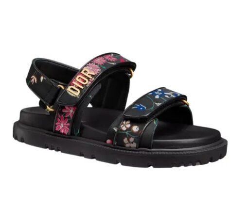 Dior Dioract Sandal Black Multicolor
