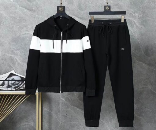 Lacoste Tracksuits Black & White