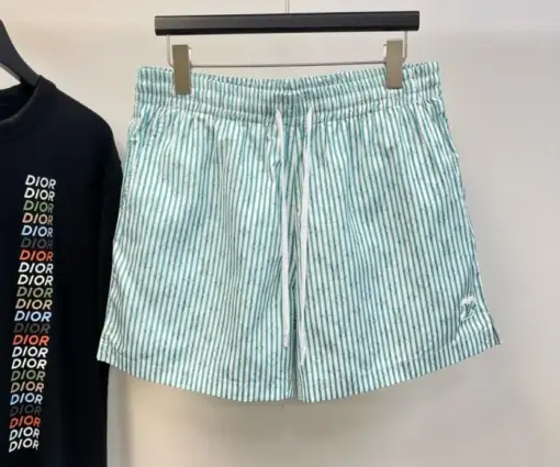 LV Checked Monogram Swim Shorts Baby Blue