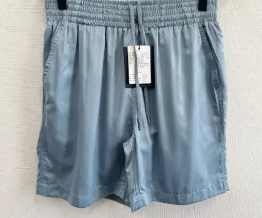 LV Monogram Swim Shorts Pastel Blue