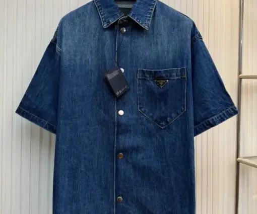Prada Blue Denim Shirt