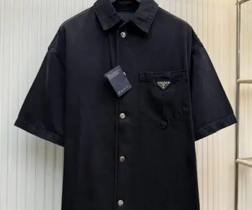 Prada Black Denim Shirt