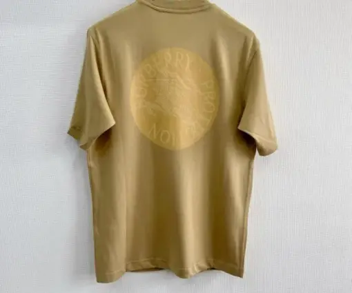 Alternative view of Burberry Burberry EKD-badge Cotton t-shirt Neutrals