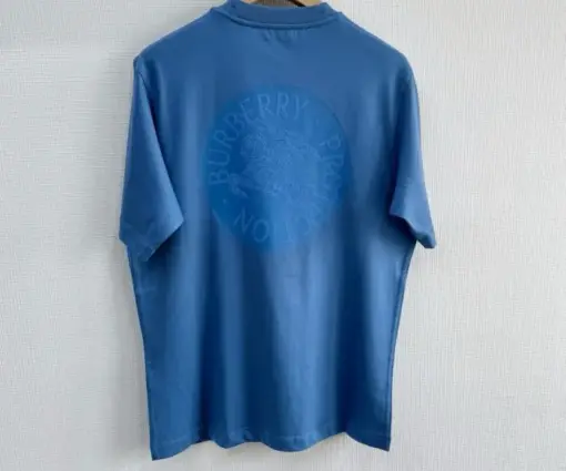 Alternative view of Burberry Burberry EKD-badge Cotton t-shirt blue