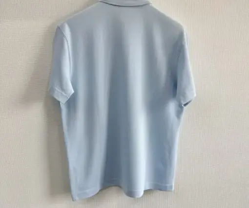Alternative view of BURBERRY Cotton Polo T-Shirt Sky Blue