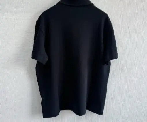 Alternative view of BURBERRY Cotton Polo T-Shirt Sky Black