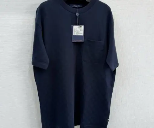 LV Half Damier Pocket T-Shirt Dark Night Blue