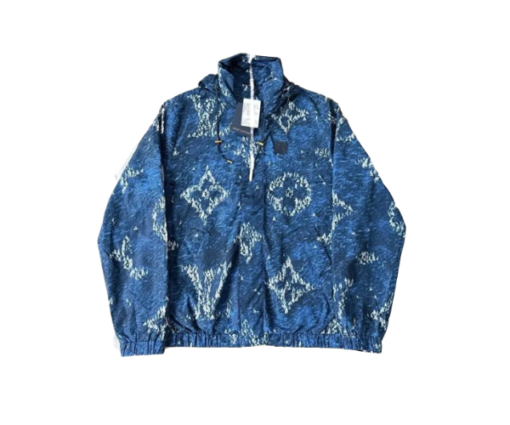 LV Printed Monogram Windbreaker Blue