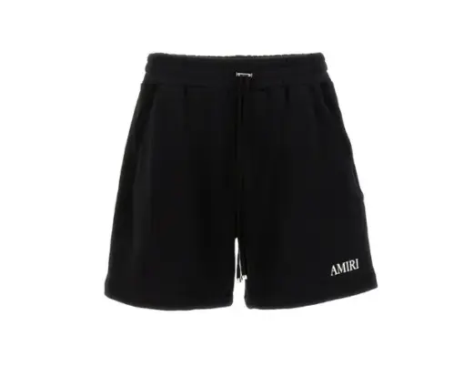 AMIRI logo-embroidered track shorts black