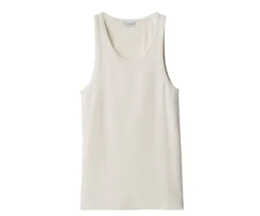 Burberry Equestrian Knight ribbed vest top grey