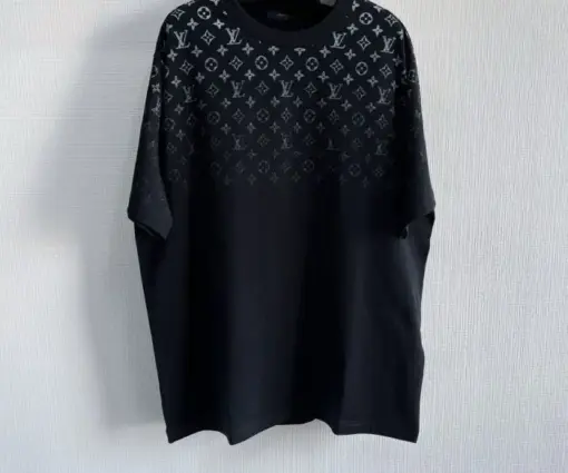 LV Gradient Cotton T-Shirt Black