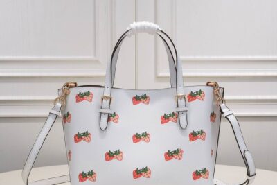 Coach Mollie Tote 25 with Strawberry Print