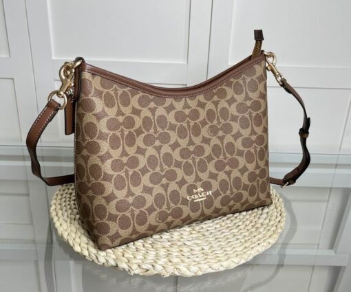 Coach Laurel Shoulder Bag in Signature Canvas Lite Brown