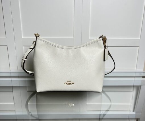 Coach Laurel Shoulder Bag in Signature Canvas White
