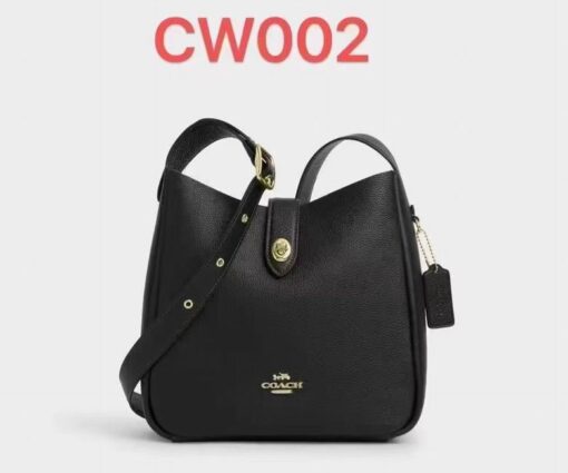 Coach Hadley Convertible Crossbody Bag Leather Black