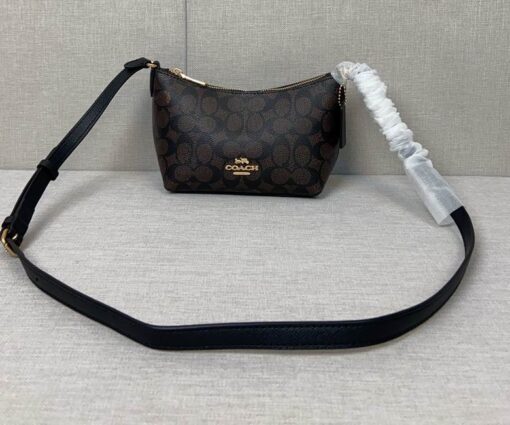 Coach Teri Hobo Shoulder Bag Black