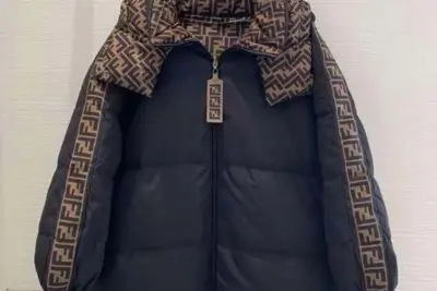 Fendi Reversible Puffer Jacket – FF Monogram Luxury Winter Bomber Jacket