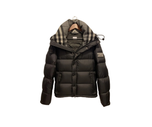 Burberry Lockwell Puffer Jacket – Luxury Black Down Jacket with Signature Check Hood