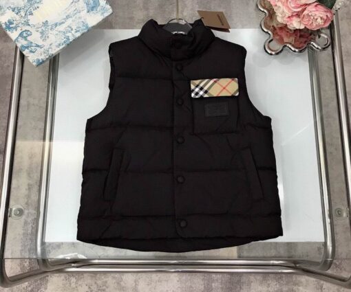 Burberry Baby Puffer Vest Black