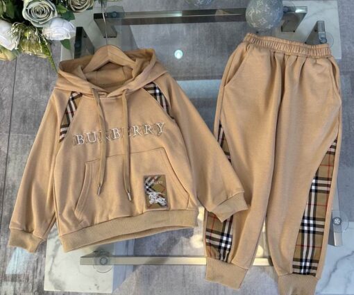 Burberry Kids Tracksuit Beige