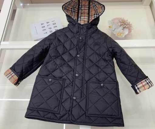 Burberry Kids Quilted Jacket Black