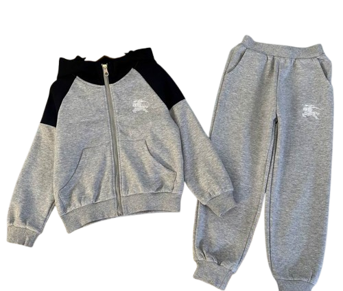Burberry Kids Tracksuit Grey/ Black