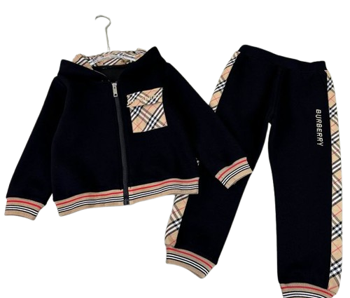Burberry Kids Tracksuit Set Black