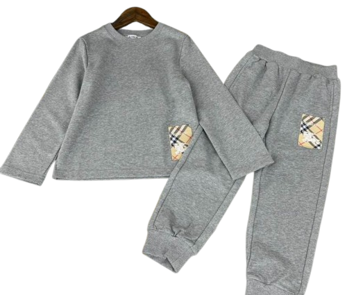 Burberry Kids Tracksuit All Grey