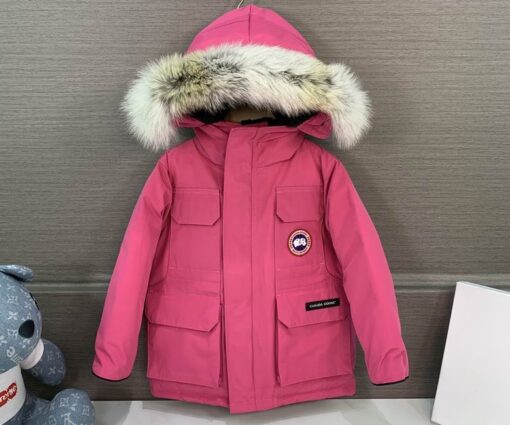 Canada Goose Baby Expedition Parka Jacket Hot Pink