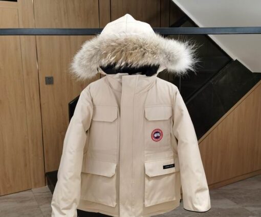 Canada Goose Baby Expedition Parka Jacket White